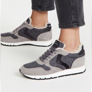 Voile Blanche Charcoal and Black Women's Sneakers